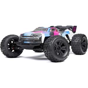 ARRMA RC Truck 1/8 KRATON 4X4 6S BLX BRUSHLESS V6 Speed Truck RTR (Lipo Battery and Charger Not Included) (Blue/Pink), ARA8608V6T2
