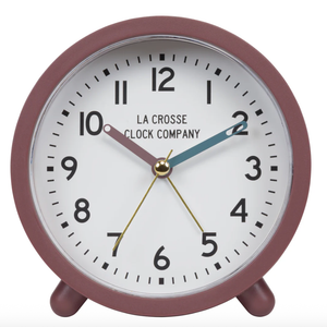 LC 4.4IN Quartz Analog Alarm Clock