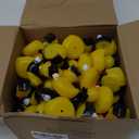 48 Pcs Mini Graduation Rubber Ducks with Graduation Tassel Cap and Certificate Glitter Gold Yellow Grad Duck Bulk for Pool Float Party Favors Decoration Classroom Reward Prize Gifts, 2 Inch