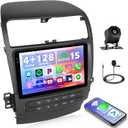 Hikity 4+128G Android Car Stereo for Acura TSX 2003 2004 2005 2006 2007 2008, 9 Incell Touchscreen Radio with CarPlay, Android Auto, Bluetooth, GPS Navigation, WiFi, FM, RDS + AHD Backup Camera