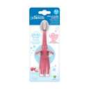 4 x Dr. Brown's Infant-to-Toddler Toothbrush, Elephant, Pink, 0-3 Years