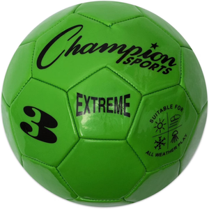 Champion Sports Extreme Series Soccer Ball – Sizes 3, 4, 5, Soft Touch, All Weather, High Air Retention, Youth & Adult League Balls for Training, Games, Outdoor & Indoor Play, Multiple Colors