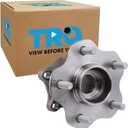 TRQ Rear Driver Side Passenger Side Wheel Bearing & Hub Assembly with ABS Sensor Compatible with 2003-2007 Infiniti G35 2003-2009 Nissan 350Z