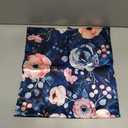 Decor Pillows 16"x16" Navy Blue Blush Pink Floral Satin Modern Cushion Case Watercolor Flower Throw Pillow Cover Square Zippered Pillow Case Farmhouse Rustic Cushion Case for Sofa Couch