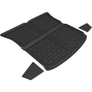 3D MAXpider Custom Fit Kagu Cargo Liner (Black) Compatible with Tesla Model Y 5-Seat 2020-2026 - Rear Upper Cross Fold Cargo Liner