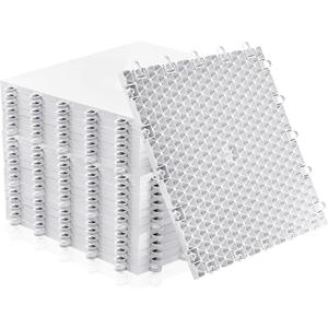 Fabbay Dryland Synthetic Ice Tiles for Hockey Floor Mat 12 x 12 Squares Hockey Training Equipment Board for Shooting Outdoor (White)