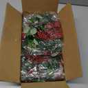 2 Pcs Christmas Wreath, 10 Inch Mini Wreaths for Kitchen Cabinets, Christmas Door Wreath, Small Christmas Wreath for Fireplace Window Farmhouse Indoor Home Decorations