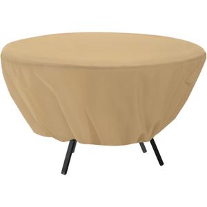 Classic Accessories Terrazzo Water-Resistant 50 Inch Round Patio Table Cover, Outdoor Table Cover