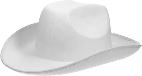 Men Women Adjustable Cowboy Hat Felt Western Hat Party Cowgirl String Band for Cowgirls