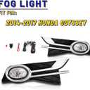 Driving Fog Lights for Honda Odyssey 2014-2017 with H11 12V 55W Bulbs Fog Lamps Assembly Included Wiring Kits & Switch-1 Pair (Clear Lens)