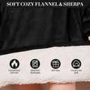 LetsFunny Blanket Hoodie,Oversized Wearable Sherpa Fleece Blanket Sweatshirt,Super Soft Warm Cozy with Giant Pocket,Gifts for Women Men Adults Teenagers Kids, One Size Fits All