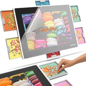 Newverest Plastic Puzzle Board for 1000 and 1500 Piece Puzzles, 35" x 27"