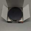 Veneer Box, All Ceramic Veneer Processing Box, Portable and Reusable Denture Storage Box with Spare Pad, Round Shape, Ultra Thin Mesh, Black