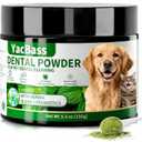 Dog Teeth Cleaning Powder, Dog Dental Powder with Natural Herbal Blend,Plaque Off Pet Tooth Cleaning lab co, Bad Breath & Tartar Remover for Dogs & Cats,Mint -5 OZ