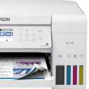 Epson Ecotank Et-3710 Wireless Color Inkjet All-in-One Supertank Printer, White 