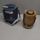 Pawovdeq 67 oz Adults Stainless Steel Vacuum Insulated Wide Mouth Soup Food Thermo Hot Food Jar with Keep Thermal Portable 3 Tier Stackable Bento Hot Food Containers Lunch Boxes (67 oz Gold)