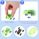 5 Pcs Mini Pull Back Cars Bulk Plastic Racing Vehicles Pull Back Car Friction Powered Small Racing Cars Playsets for Kids Birthday Christmas Classroom Prizes Goodie Bags Fillers Classroom Prizes