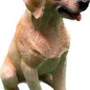 Sitting Dog Figurine Statue | Labrador Retriever | German Shepherd | Golden Retriever | French Bulldog | Rottweiler … (Yellow Labrador Retriever)