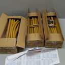 Metal Arch Backdrop Stand, Set of 3 (6/6.6/7.2 ft) Wedding Arched Frame with 12 Ground Nails, Stable Arched Background Stand for Wedding, Baby Shower, Birthday Party, Photography, Gold