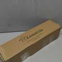 KAMANINA Curtain Rods for Windows 72 to 144 Inches (6-12ft) Long Heavy Duty Curtain Rod, 7/8 Inch Adjustable Decorative Drapery Rods with Netted Texture Finials, Bronze