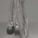 Travel cutlery set, 18/8 stainless steel cutlery, Reusable utensils set with case, Portable Silverware Lunch Box for Camping and Office-Stainless steel