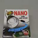 Zoo Med Nano Dome Single Lamp Fixture, 40 Watt (4 Fl Oz (Pack of 1), Silver)
