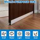 FoldTier 2 Pack 36 Inch Door Sweep Bottom Expander Adjustable Width 1" - 1 1/2" Rubber White Dual Seal Fits-All Storm & Screen Doors 32-36 inch