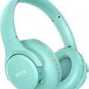 KVIDIO Bluetooth Headphones Over Ear, 65 Hours Playtime Wireless Headphones with Microphone, Foldable Lightweight Headset with Deep Bass, HiFi Stereo Sound Low Latency for Travel Work Cellphone