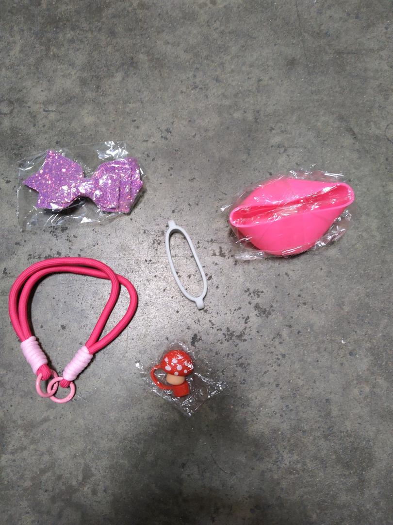 4Pcs Cup Accessories Set for Stanley, Including 1 PCS Mushroom Straw Topper Cover, 1PCS Straw Bow Decorate, 1 PCS Handle Strap, 1 Pcs Silicone Stanley Cup Boot for Stanley Cup 40/30 oz 2 PACK