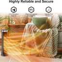 Space Heater for Indoor Use with Remote - 70 Oscillating Tower Electric Heater, 24 Inchs, 12H Timer, 1500W Quiet PTC Ceramic Heating with Thermostat, Fast Safety Heat for Office, Home, Bedroom