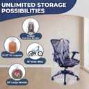 Wowfit 5 CT 45x65 inches Extra Large Clear Plastic Bags Perfect for Car Seat, Luggage, Suitcase, Stroller, Chair, Kids Bike and Attic Storage (3 Mil Flat Bags)