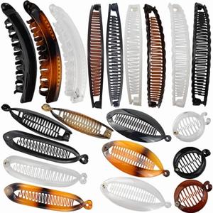 ROYHOO 18PCS Banana Hair Clips Classic Hair Comb Banana Clips Ponytail Hair Holder for Women Girls, 7 Styles