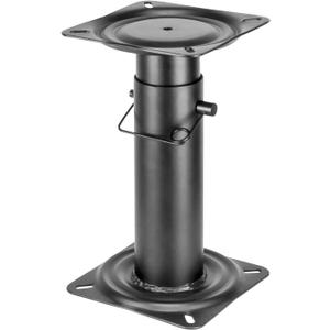 Boat Seat Pedestal,Height Adjustable 11 ½-17 ½ Inches Black Powder Coated Base For Yacht Boat Seat Mount,Ideal for Boating and Fishing Enthusiasts,Reinforced Welded Joints (Adjustable height—11-18" H)