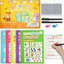 Elover Magic Grooved Writing Practice for Kid-Grooved Handwriting Practice for Kid 5-7 8-10- Magic Copybooks for KidsAges 3-5 Toys for Ages 5-7 Preschool Learning Activities (5 Book) (9.83* 6.96 INCH)