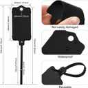 100pcs Blank Plastic Tags for Labeling Reusable Hanging Tags Ties Key Tag Storage Tag Waterproof Plastic Mark Label Writable Hang Sign with One Marker Pen (Black)
