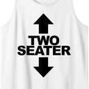 Two Seater Funny Adult Humor Two Seater Tank Top (X-Large)