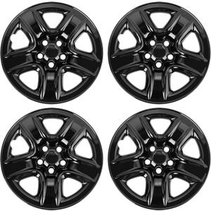 Wheel Skins Compatible with Toyota RAV4 2006-2012 17-inch Wheel Covers Set of 4pcs (Glossy Black)