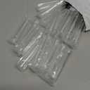 HAHIYO 25PCs 3.5X1Inch Transparent Plastic Floral Tubes Floral Water Tubes Flower Vials with Silicone Cap for Plants Fresh Flowers Arrangement Decoration Milkweed Cutting Florist Supplies