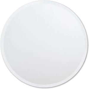 Better Bevel Frameless Round Mirror, 30" Diameter Circle Bathroom Wall Mirror w/Beveled Edge (30"L x 30"W, Round - Beveled Edge)