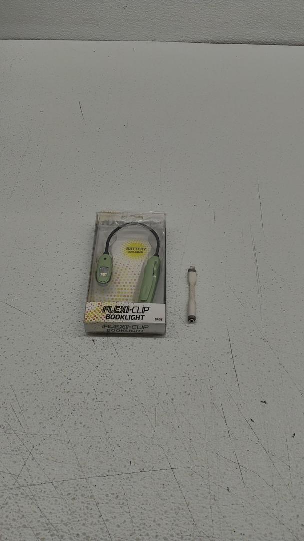 BATTARY INCLUDED, FLEXI-CLIP BOOKLIGHT, ACOUSTIX RUGGED AUDIO ADAPTER BATTARY INCLUDED, FLEXI-CLIP BOOKLIGHT, ACOUSTIX RUGGED AUDIO ADAPTER