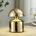 Modern Cordless Mushroom Small Table Lamp Touch LED Lamp, 3-Way Dimmable Bedside Nightstand Lamp Mini Rechargeable Night Light for Bedroom, Living Room