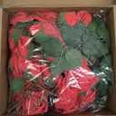 Artificial Flowers 50PCS Real Looking Coral Fake Roses with Stem for DIY Wedding Bouquets Centerpieces Party Baby Shower Home Decorations (Coral)