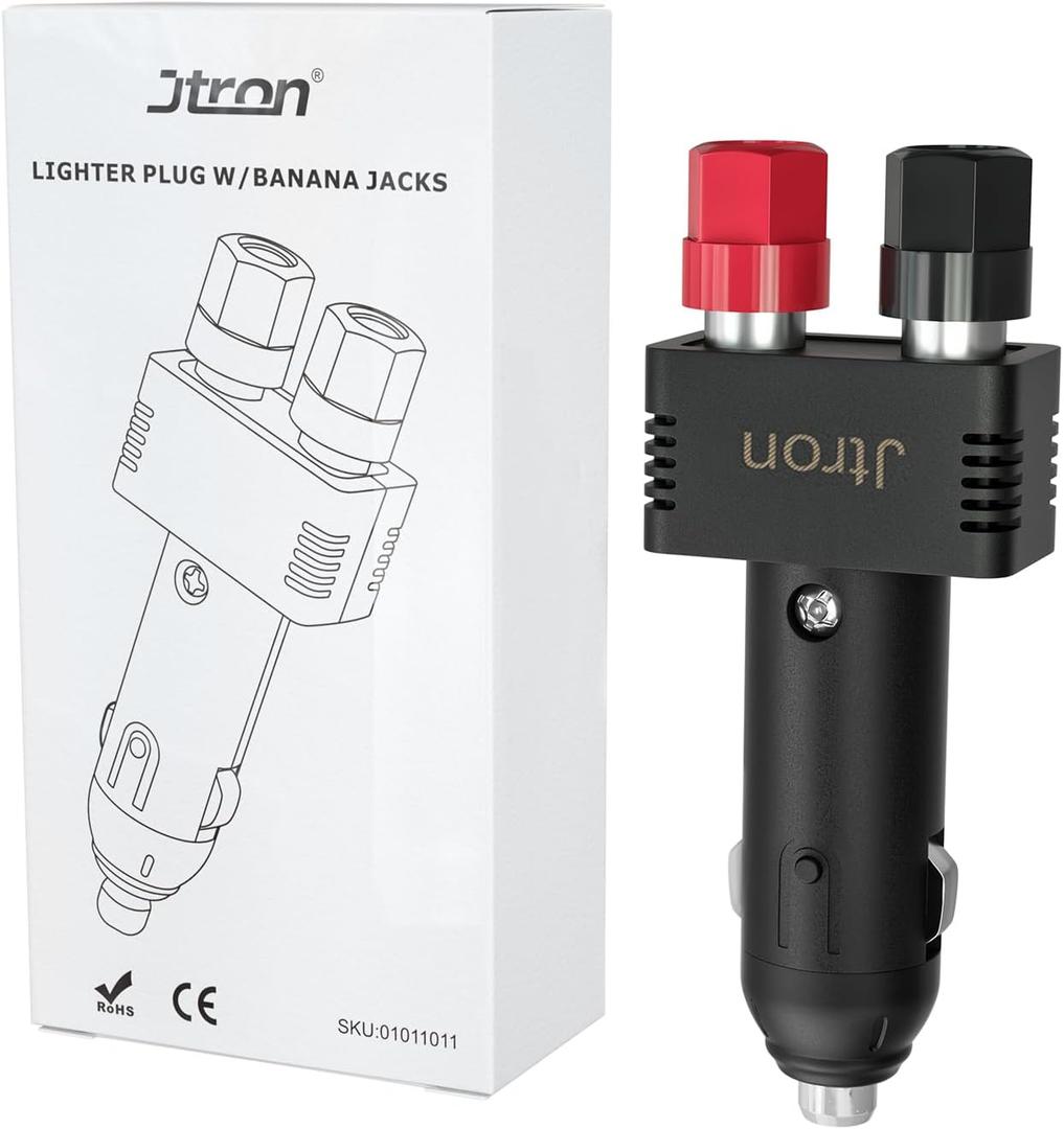 Dc 12v 10a Male Cigarette Lighter Plug with Power Wiring Cable Car to Take Power Black Power Cord for Inverter