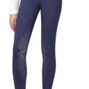 Harrison Howard Riding Pants for Girls Knee Patch Horse Riding Tights Kids Perfect for Schooling, Training, Daily Riding (X-Large, Navy)
