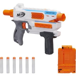 Nerf Modulus Mediator Blaster -- Fires 6 Darts in a Row, Pump Action, Slam Fire, Includes 6-Dart Clip and 6 Official Nerf Elite Darts 