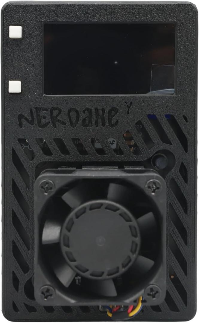 New Bitaxe Gamma 601 1.2TH/s with 1.9-inch Screen BM1370 Asic chip, 2.4G WiFi/Hotspot BTC Solo Miner, Crypto Mining Machine Home BTC Mining Machine with Power Supply (Black)