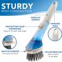 Generic Clear Plastic Scrub Brush, Gray, KK-0015