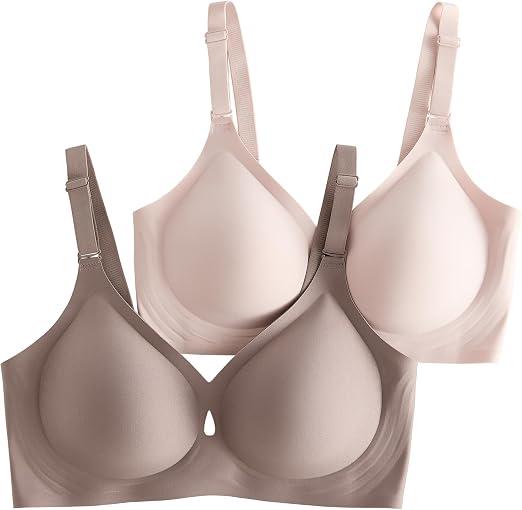 ULTREAGLE Padded Wireless Bras for Women - Wireless Bra Bralettes for Women with Support Padded Bralette (S)