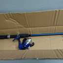 Fiberglass Fishing Rod and Spinning Reel Combo - Swarm Series Collapsible Fishing Gear for Catching Bass, Trout, Catfish, and More by Wakeman