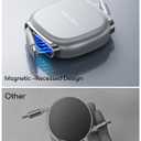 240W USB C to USB C Cable,PD 3.2 Retractable USB C Cable with Magnetic Slot for Travel,Car,5 Preset Length,Fast Charging for iPhone 17/16/15,iPad,MacBook,Galaxy S25/24,Grey,3.3ft,2pack